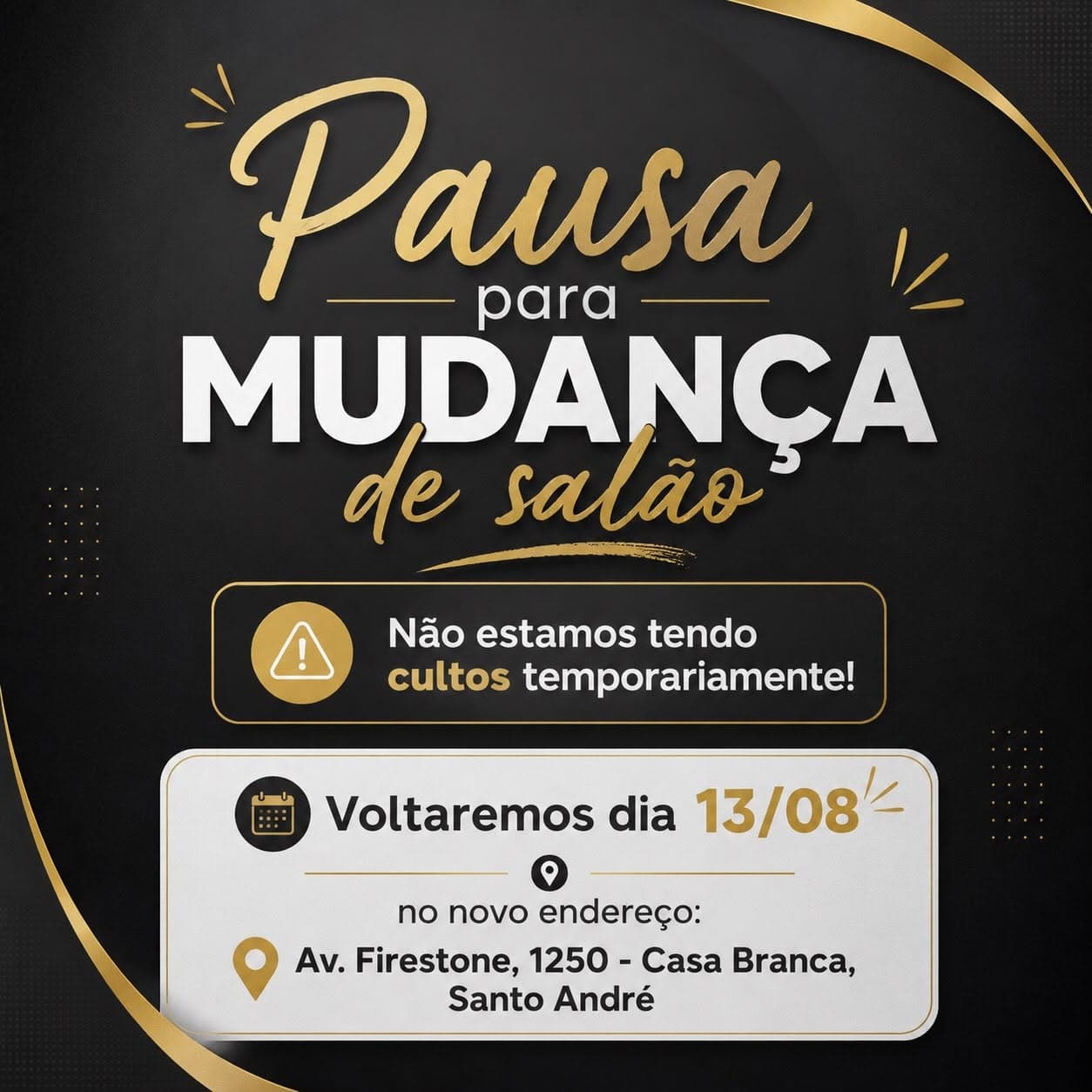 Mudança de Salão