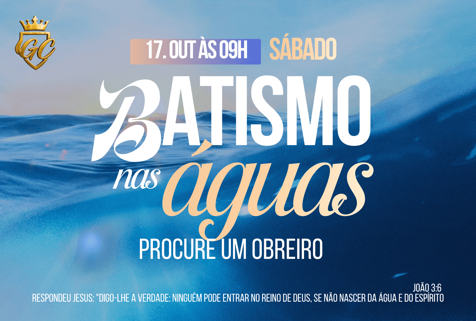 Batismo nas águas 🌊